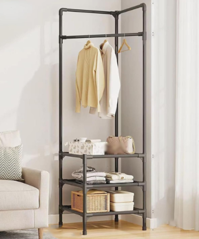 Miniatura 3 de Organizador esquinero de ropa 3 niveles